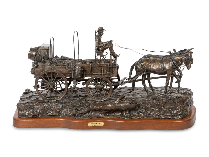 John Harper
(American, 20th Century)
Cowboy Kitchen, edition 2/5, 1985 (1 of 5)