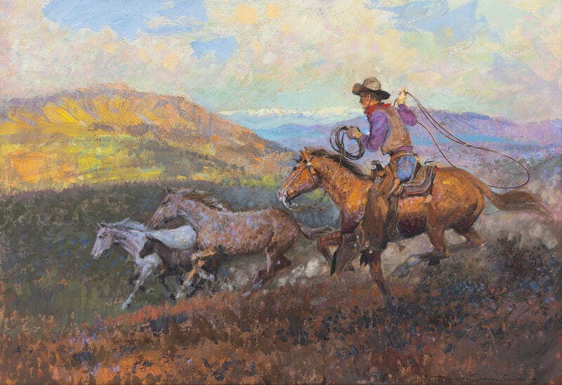 Richard Gabriel Chase
(American, 1919-2007)
Out to Lasso (1 of 5)