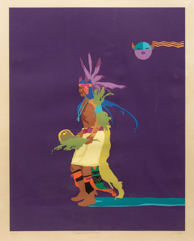 John Nieto
(American, 1936-2018) 
Indian Drum Dancer, edition 69/90 (1 of 5)