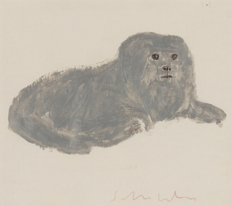 Fritz Scholder (Luiseño, 1937-2005) Portrait of Impy: Fritz Scholder (Luiseño, 1937-2005) Portrait of Impy acrylic on paper signed Scholder (lower right) 6 3/4 x 7 1/2 inches Property from the Estate of Donna Fuller, New York </