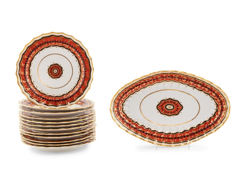 A Set of Worcester (Flight & Barr) Porcelain Articles (1 of 2)