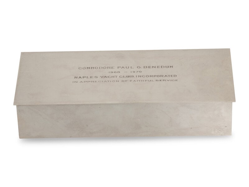 A Tiffany and Co. Silver Cigarette Box (1 of 3)