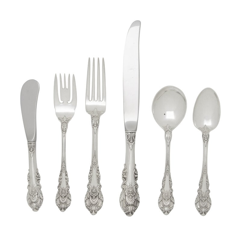 An American Silver Flatware Service  (1 of 3)