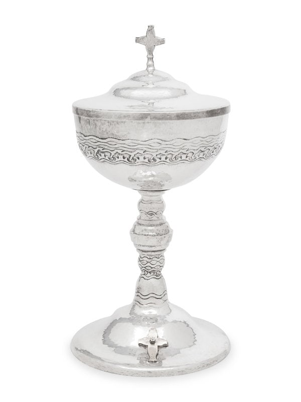 An American Silver, Parcel-Gilt and Diamond-Inset Covered Chalice (1 of 6)