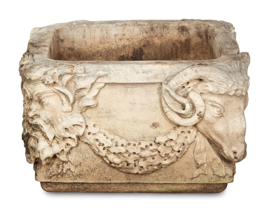 A Cast Stone Planter (1 of 2)