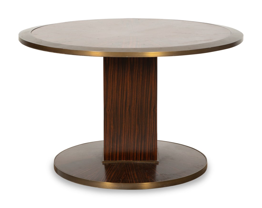 An Art Deco Style Brass Mounted Calamander Low Table (1 of 6)