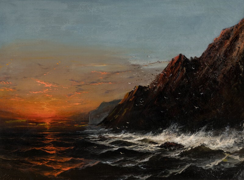 James Hamilton
(American, 1819-1878)
A Rocky Coast, 1877 (1 of 6)