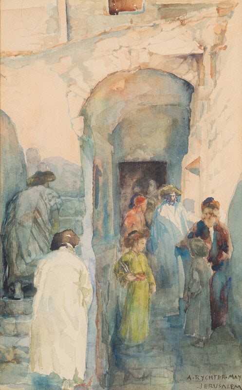 Anna Rychter-May
(German, 1865-1955)
Jerusalem (1 of 5)