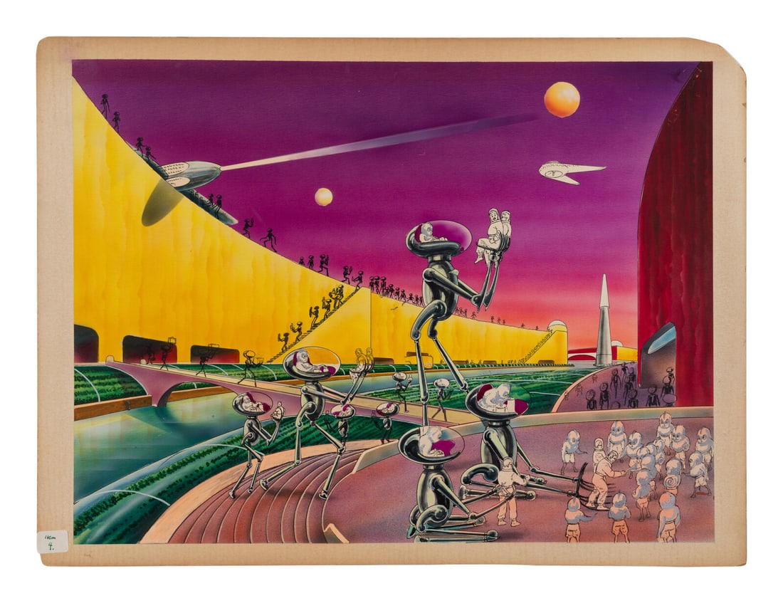 PAUL, Frank R. Original artwork for an unpublished project. (1 of 2)