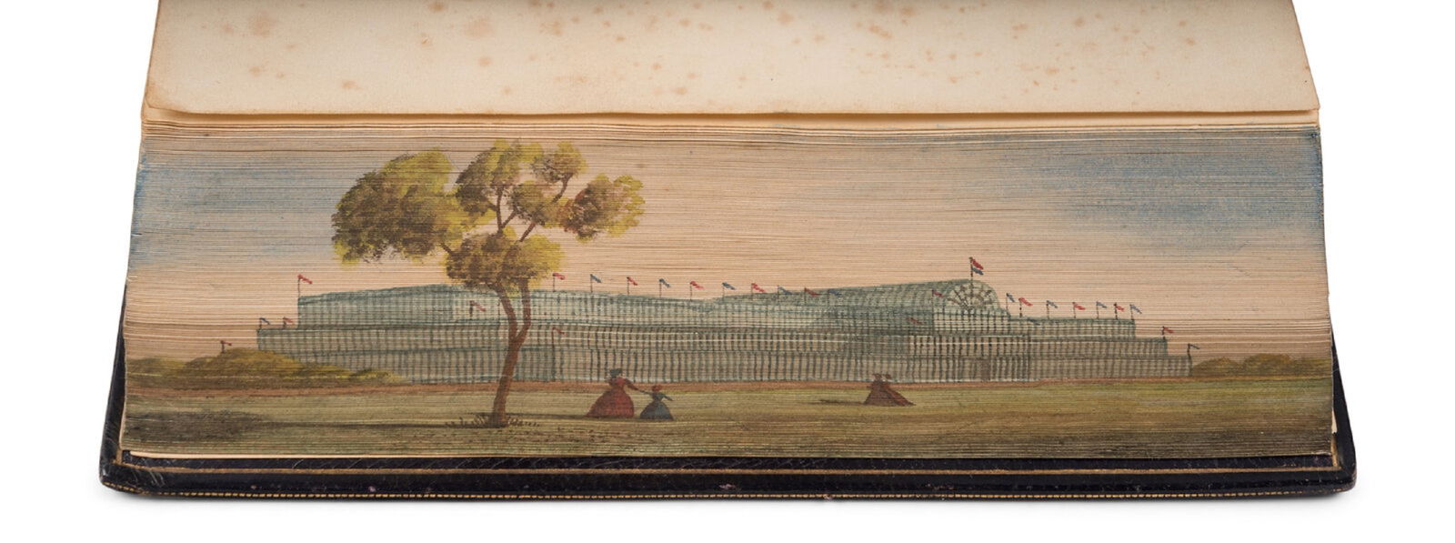 [BINDING -- FORE-EDGE PAINTING]. BRIDGES, Charles, Rev. Exposition of Psalm CXIX. 1851. (1 of 1)
