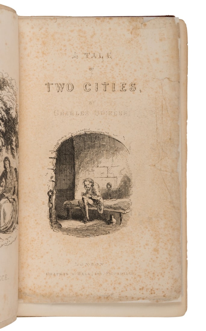 DICKENS, Charles. A Tale of Two Cities. 1859. FIRST EDITION, later issue. (1 of 1)