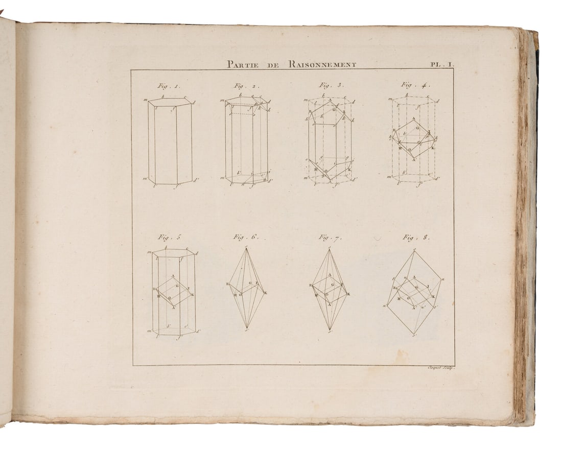 HAUY, Rene-Just. Traite de Mineralogie. 1801. FIRST EDITION, SIGNED BY PUBLISHER. (1 of 1)
