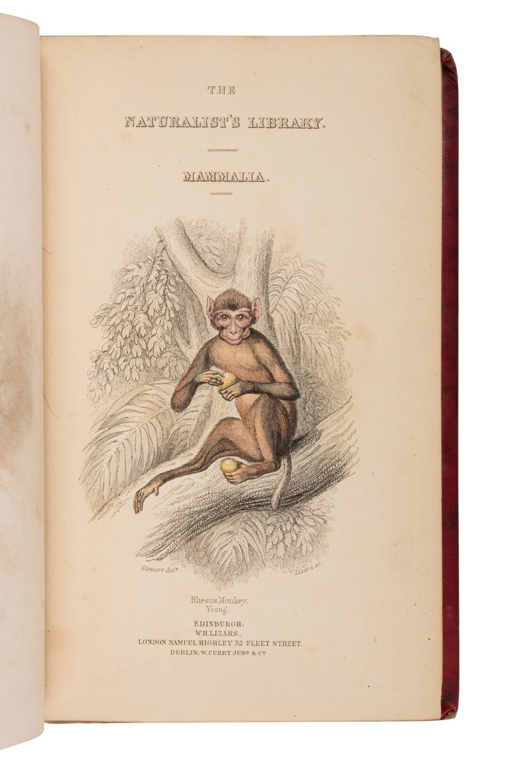 JARDINE, William. The Naturalist's Library. 1833-1843. A COMPLETE SET IN THE ORIGINAL CLOTH. (1 of 1)