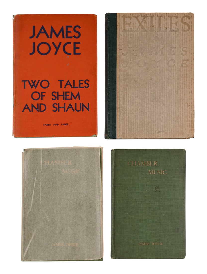 JOYCE, James (1882-1941). A group of 5 FIRST EDITIONS, comprising: (1 of 3)