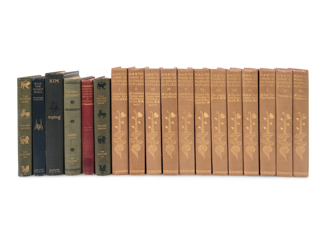 KIPLING, Rudyard (1865-1936). A group of 7 American FIRST EDITIONS, comprising: (1 of 2)