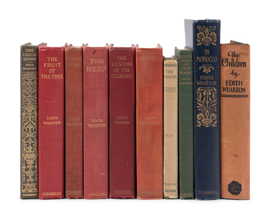 WHARTON, Edith (1862-1937). A group of 10 works, comprising: (1 of 1)