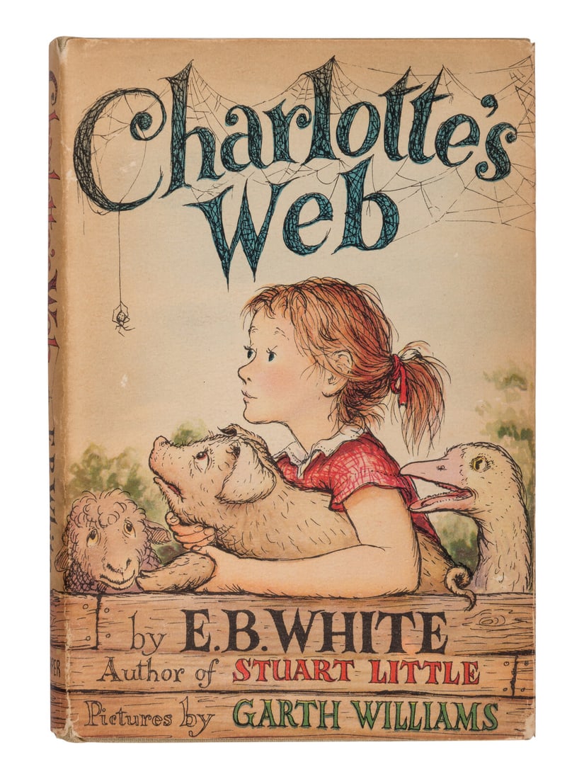 WHITE, Elwyn Brooks (“E.B. White”) (1899-1985). Charlotte’s Web. Garth Williams, (1 of 3)