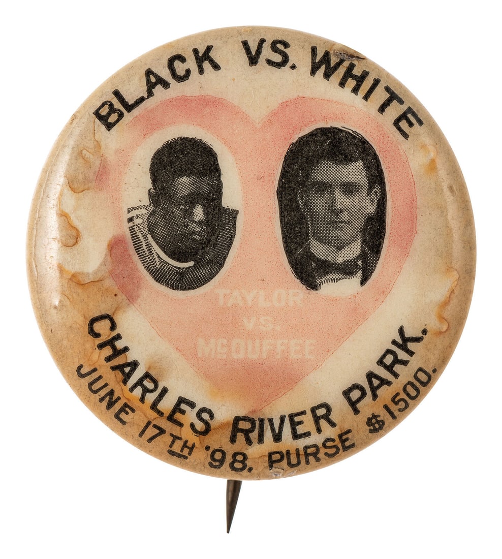 [AFRICAN AMERICANA - SPORTS]. Black Vs. White / Taylor Vs. McDuffee. Newark, NJ: Whitehead & Hoag (1 of 2)