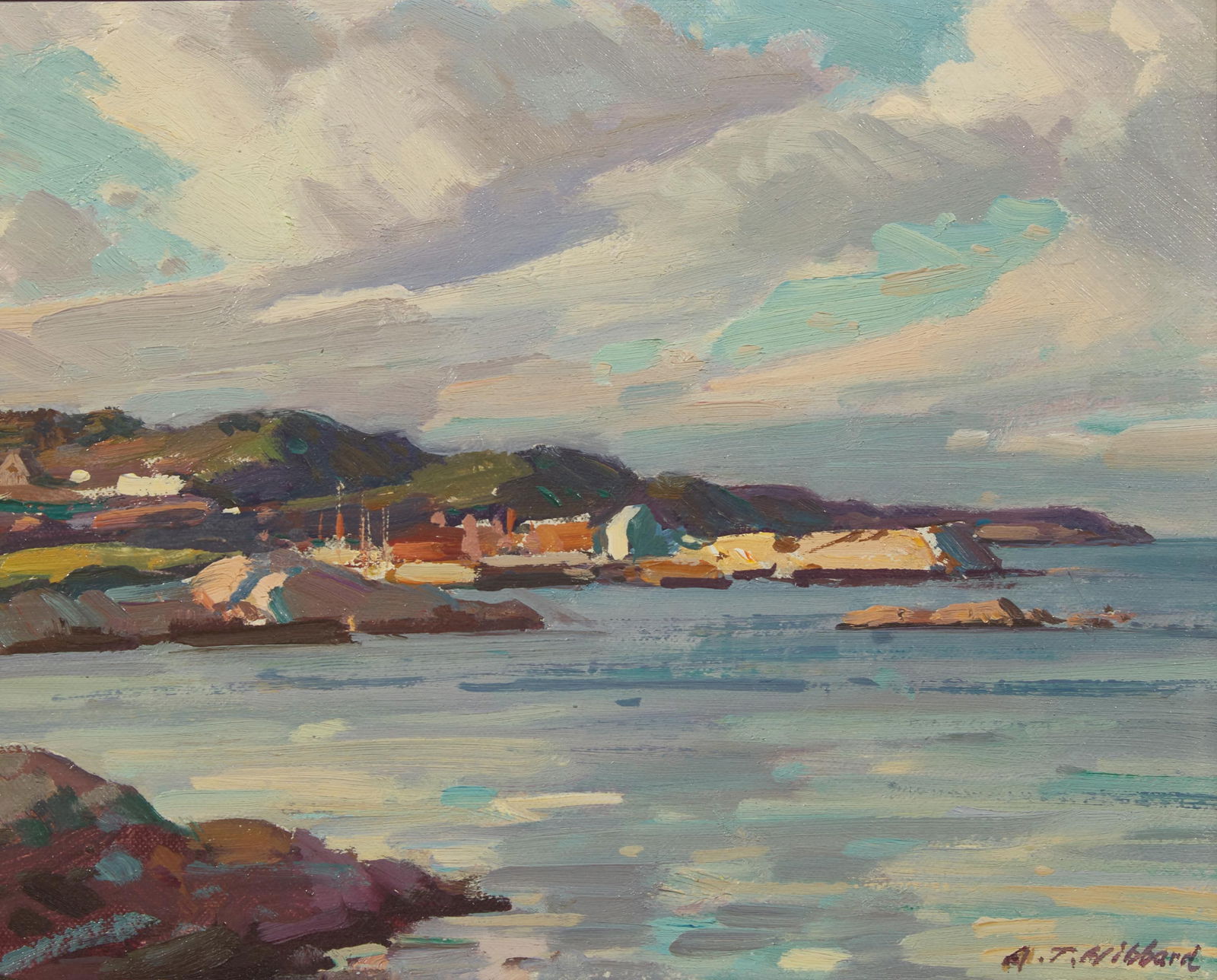 Aldro Thompson Hibbard (American, 1886-1972) - Rockport from the Headlands (1 of 2)