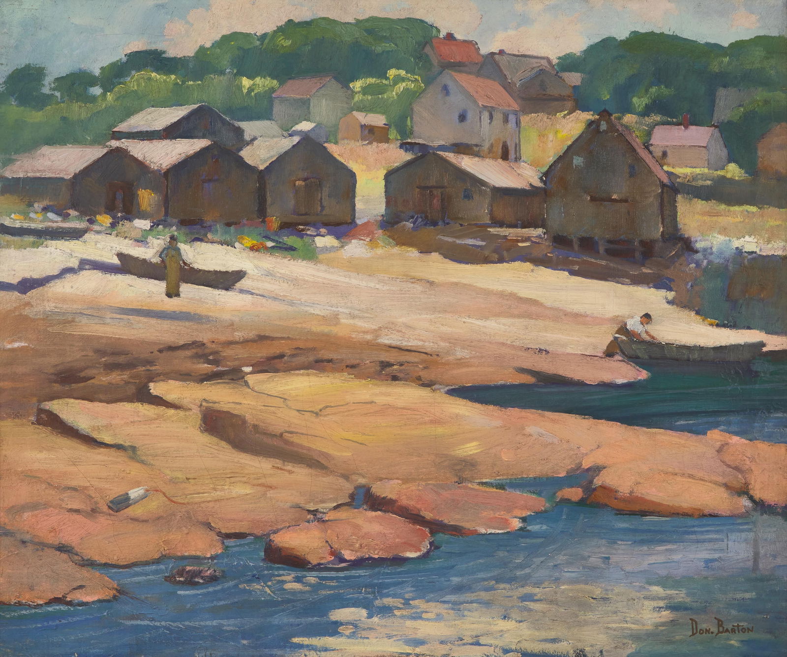 Donald Blagge Barton (American, 1903-1990) - Lanesville Cove, Gloucester (1 of 2)