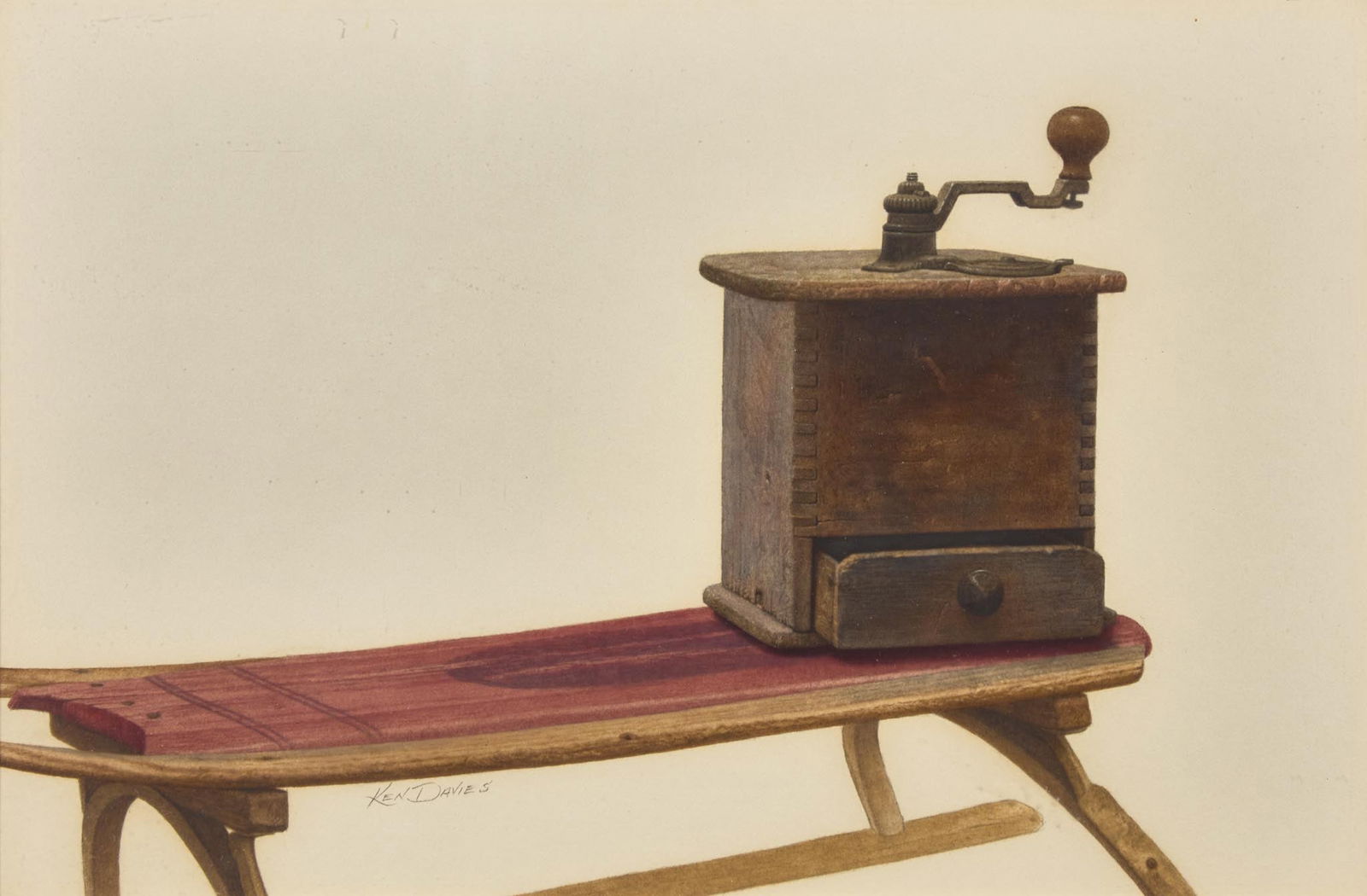 Kenneth Southworth Davies (American, 1925–2017) - Williamsburg Coffee Grinder (1 of 2)