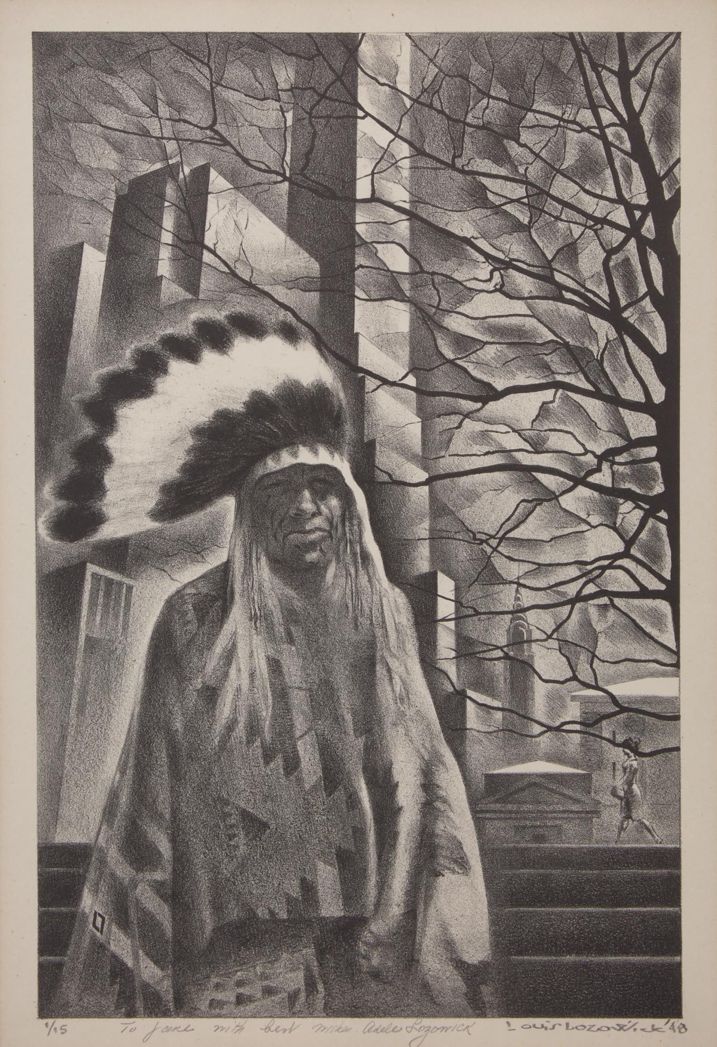 Louis Lozowick (American/Ukrainian, 1892–1973) - Native Ground (1 of 2)