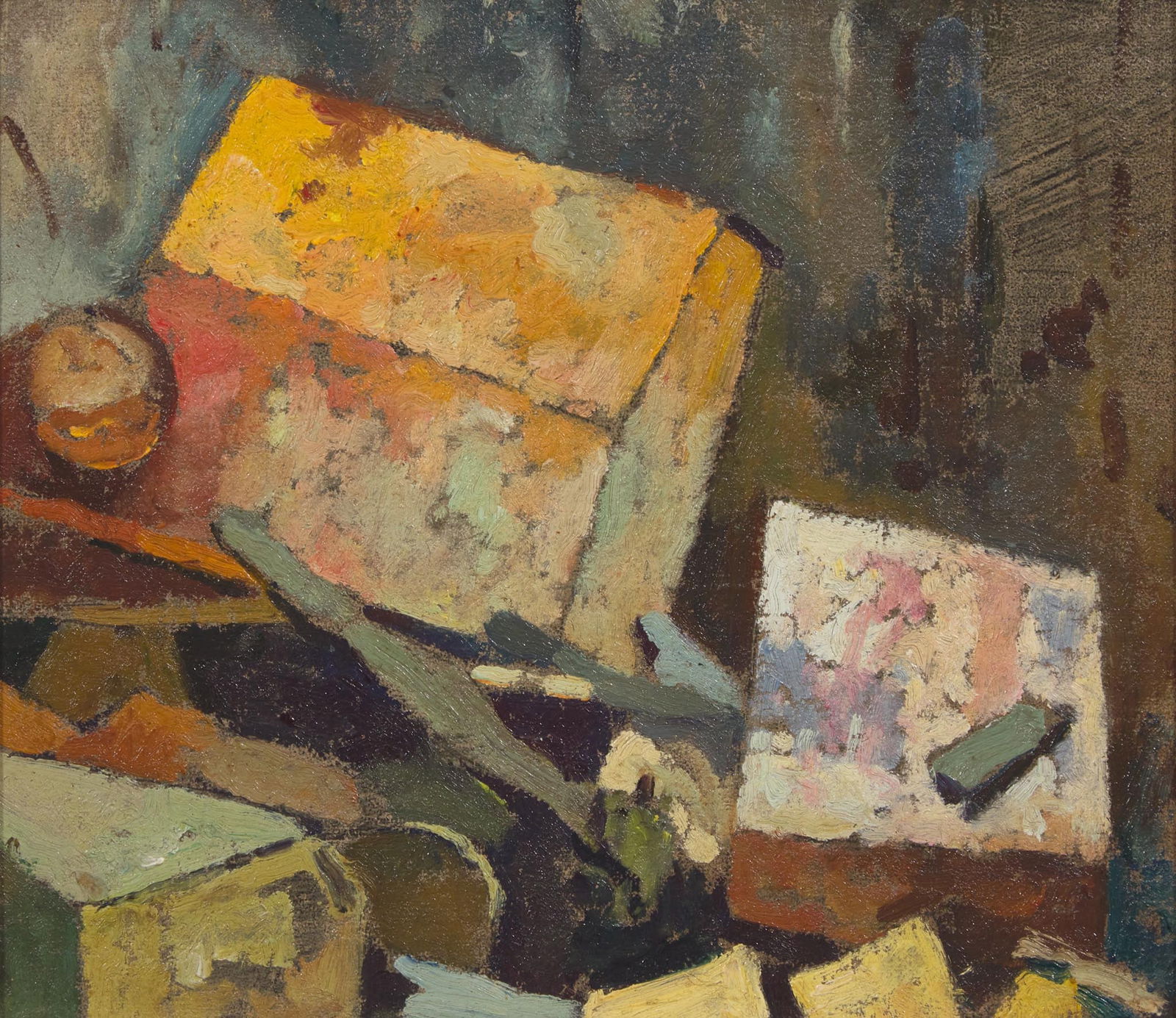 Hugh Henry Breckenridge (American, 1870-1937) - Still Life with Scrapbook: Hugh Henry Breckenridge (American, 1870-1937) - Still Life with Scrapbook Oil on board 7 ½ x 8 ½ in. (19.1 x 21.6cm) Provenance Collection of Ruth Harrison, Texas. Valley House Gallery