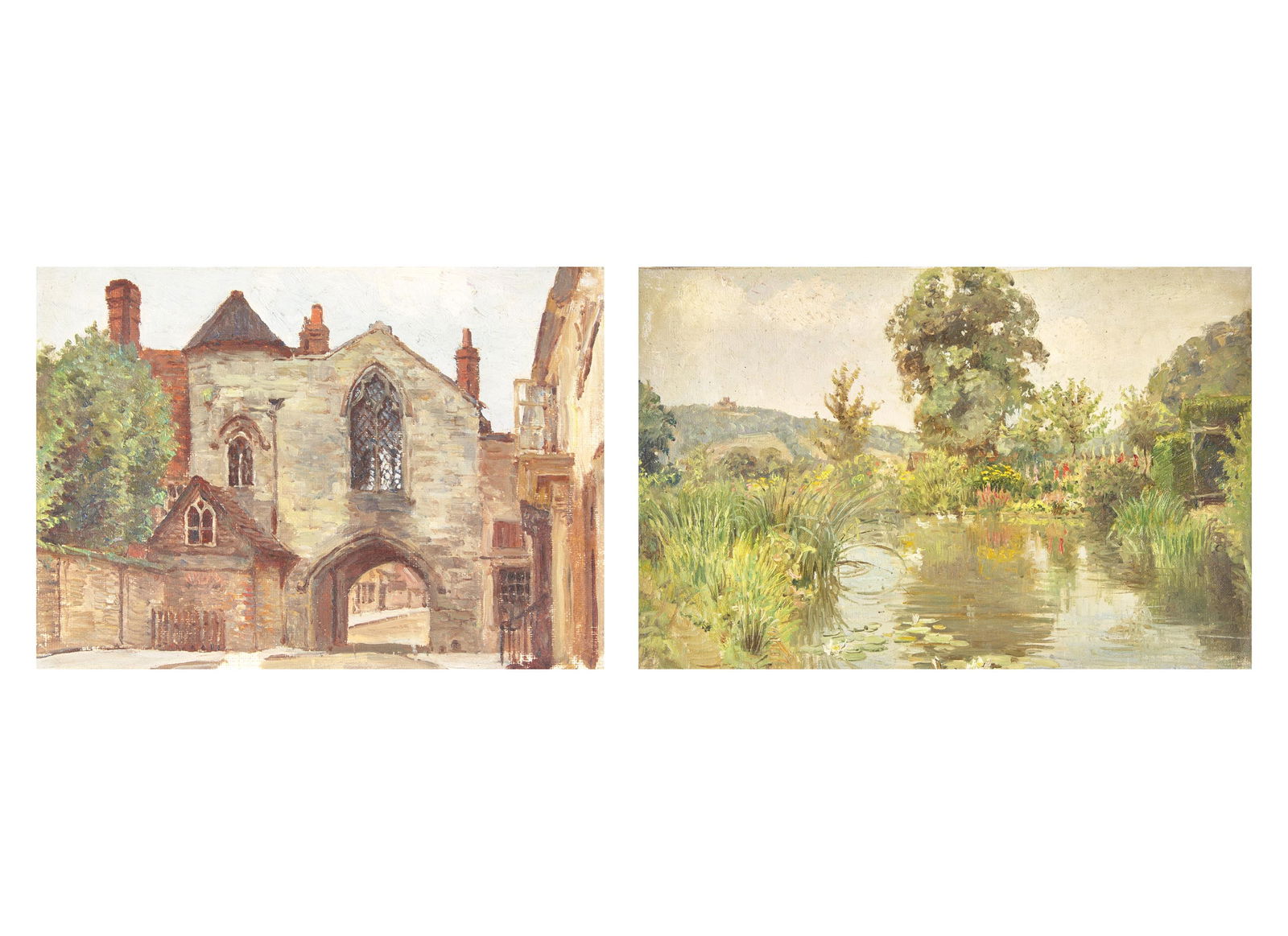 Anna Richards Brewster (American, 1870–1952) - Two British Scenes (1 of 2)