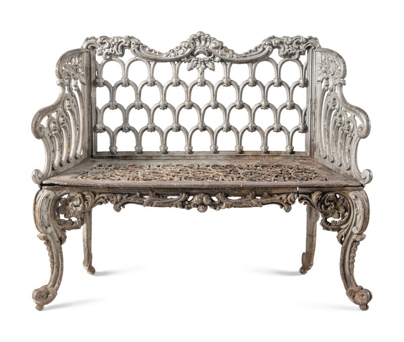 A Cast Iron Garden Bench (1 of 3)