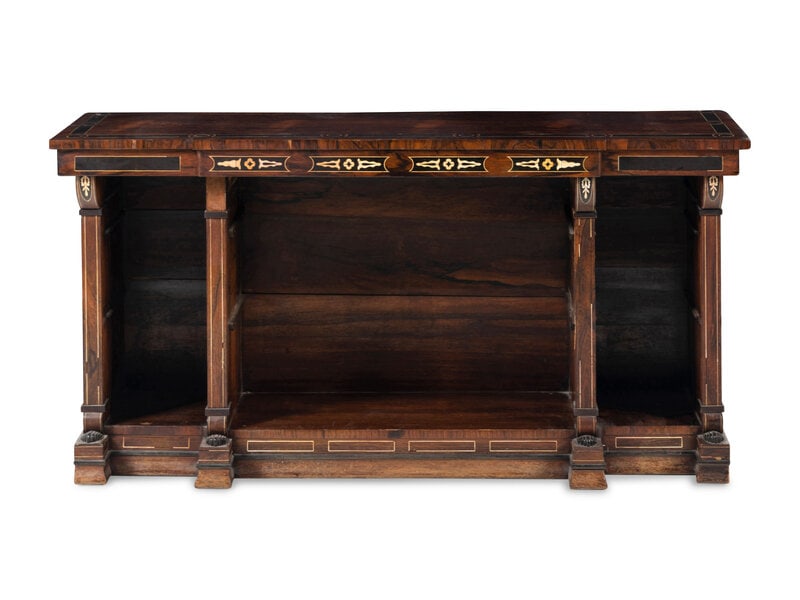 A Regency Ebony Inlaid Rosewood Server  (1 of 3)