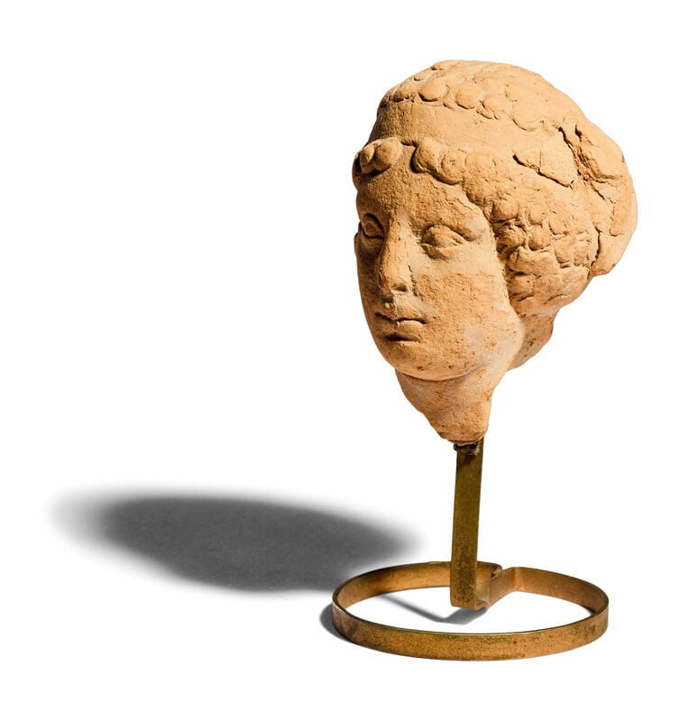 A Greek Terracotta Female Head (1 of 4)