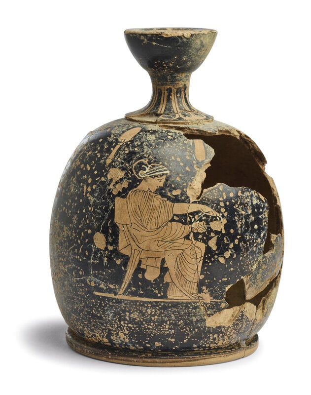 An Attic Red-Figured Squat Lekythos (1 of 4)