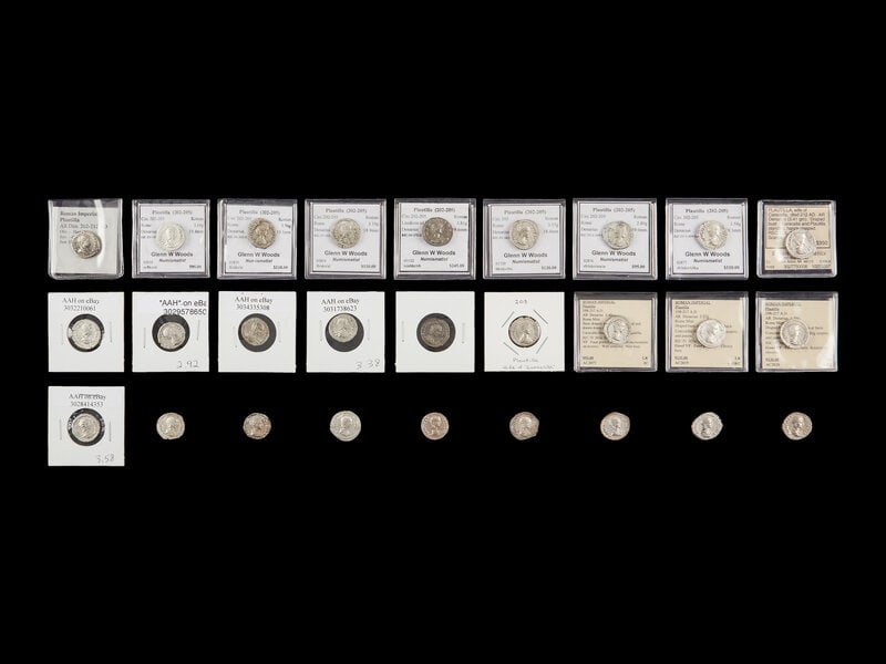   [ANCIENT] ROMAN EMPIRE. Plautilla (c. 198-217). Ar Denarius. Twenty-Seven Coins.  (1 of 2)