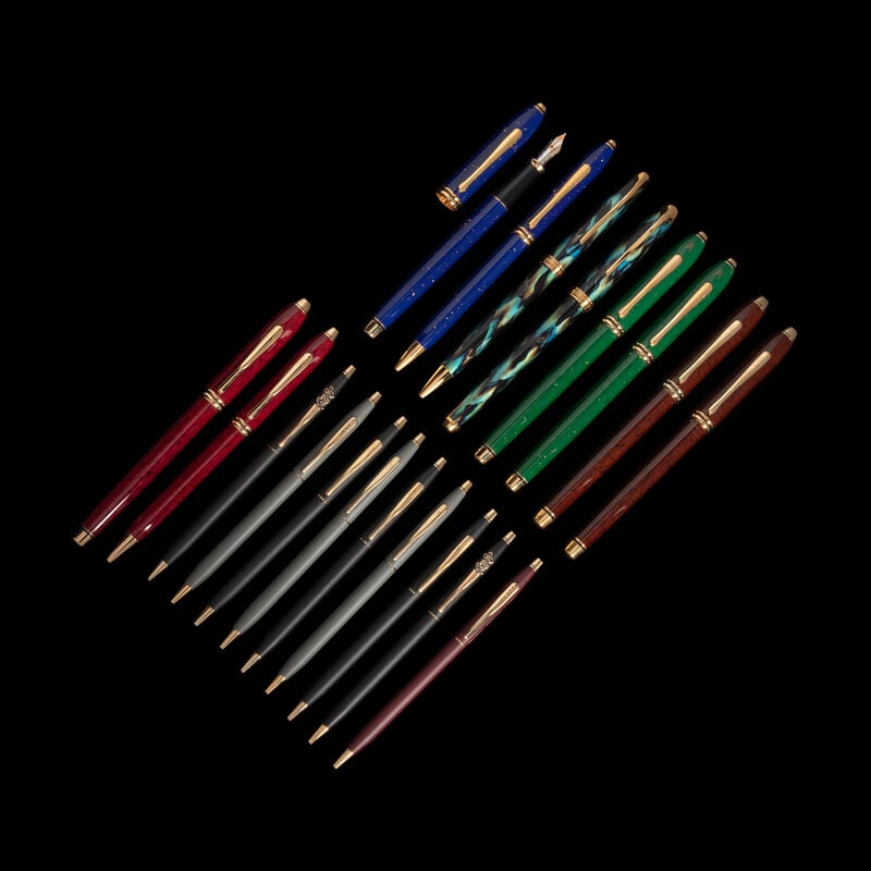 A Collection of Nineteen Cross Writing Instruments (1 of 1)