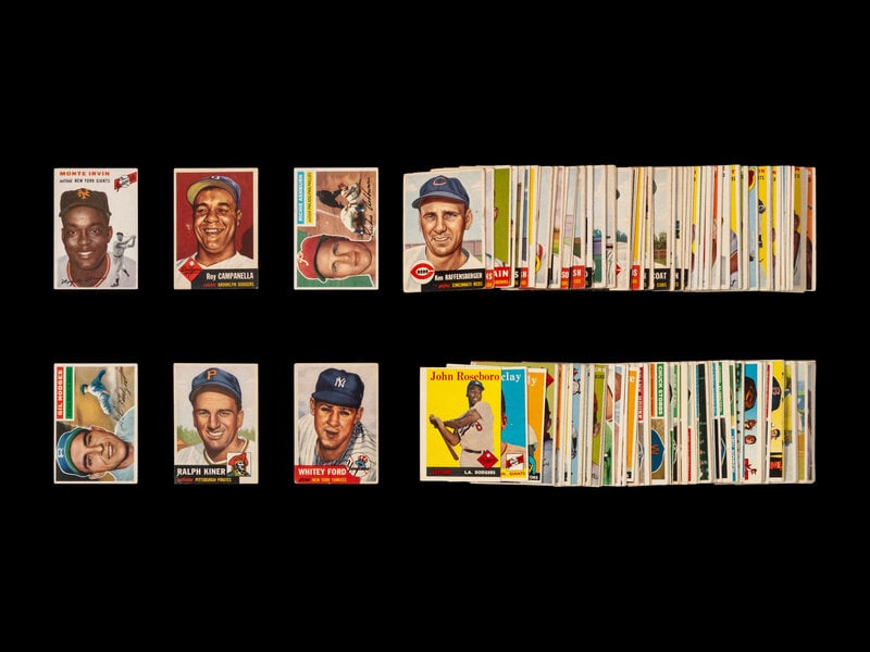 A Shoebox Collection of Over 140 1950s Baseball Cards Including Hall of Famers (1 of 2)