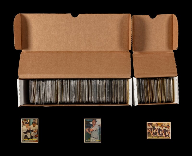 A Near Set of 1957 Topps Baseball Cards (397/407) (1 of 4)