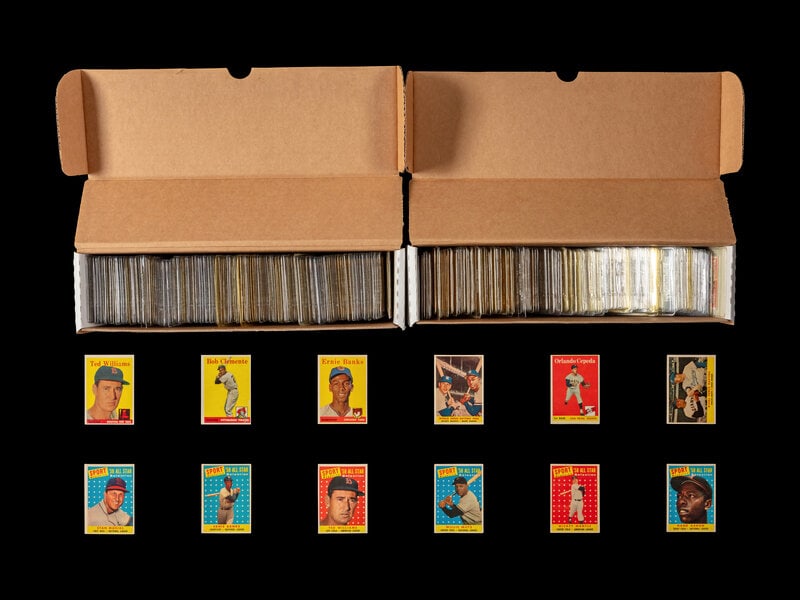 A Near Set of 1958 Topps Baseball Cards (478/494) (1 of 4)