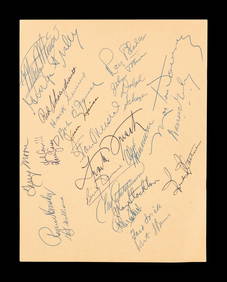 A Multi Signed Vintage 1958 Baseball Writers Dinner Program Featuring Hall of Famers and Notables (B (1 of 6)