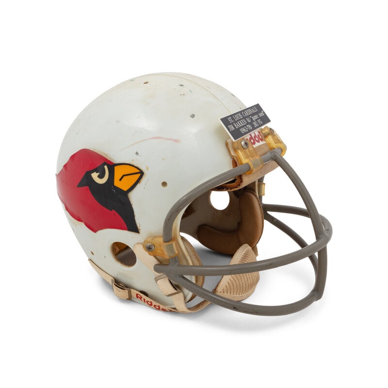 An Original St. Louis Cardinals Game Used Football Helmet: An Original St. Louis Cardinals Game Used Football Helmet This lot is located in Chicago. Property from a Private Collector, St. Louis