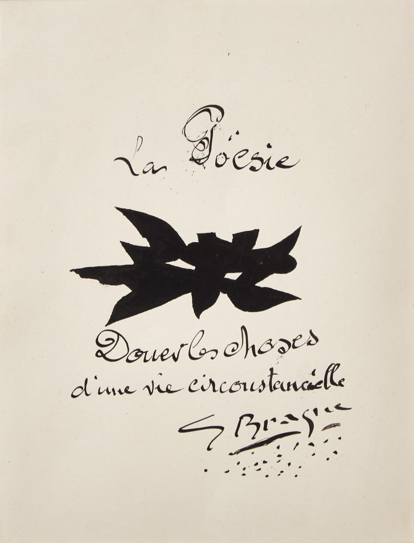 Georges Braque (French 1882-1963) La Poésie, 1954 (1 of 2)