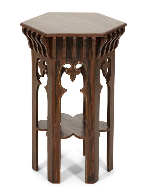 A Grain-Painted and Parcel Gilt Moorish Style Pedestal Table (1 of 11)