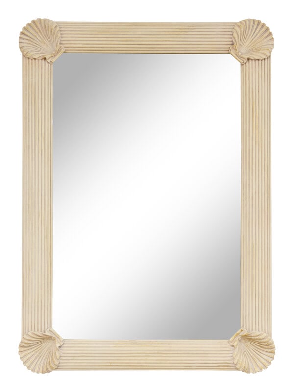 A Scallop Motif Beveled Wall Mirror  (1 of 10)