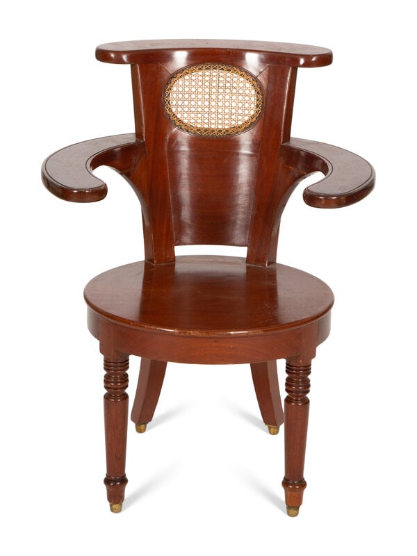 A French Mahogany Fauteuil de Bureau (1 of 6)
