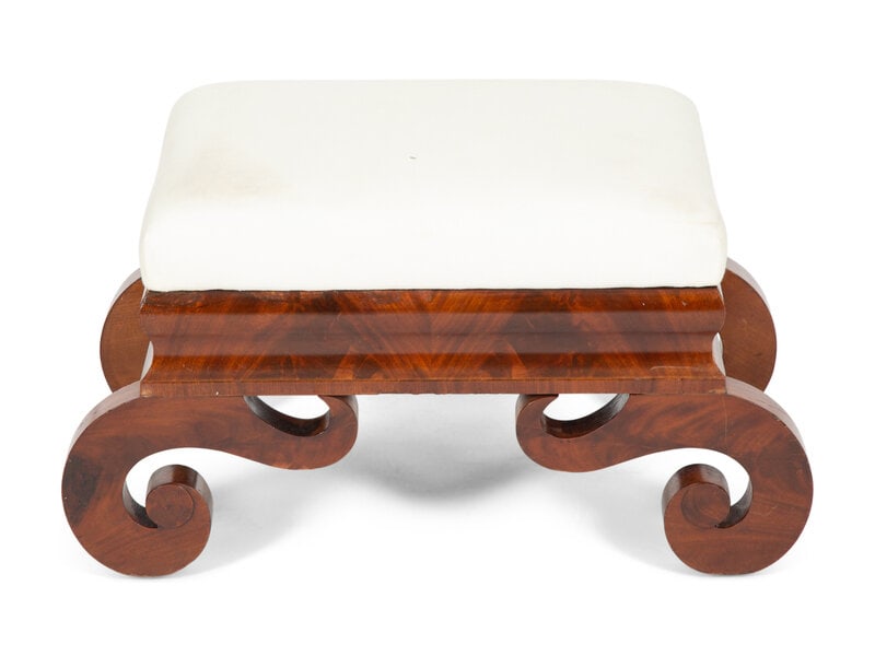 An American Empire Mahogany Stool (1 of 3)