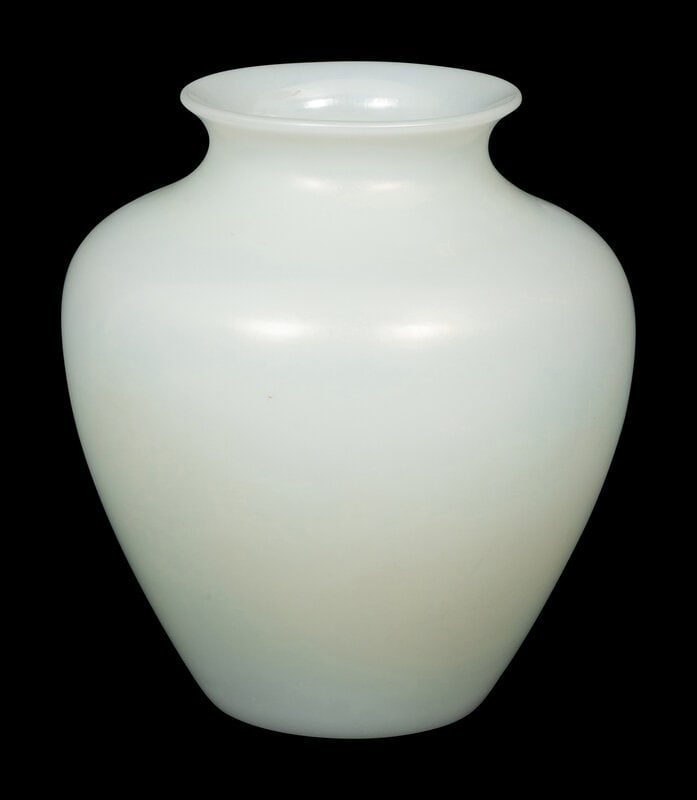 A Frederick Carder-Era Steuben Ivrene Vase (1 of 3)