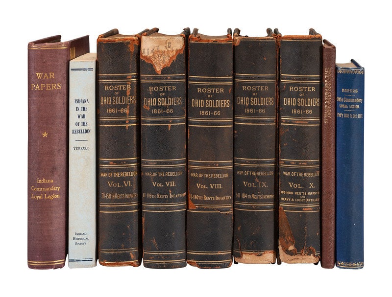 [CIVIL WAR]. Ohio, Indiana, Michigan, Illinois, Wisconsin, & Minnesota histories in 37 works. (1 of 3)