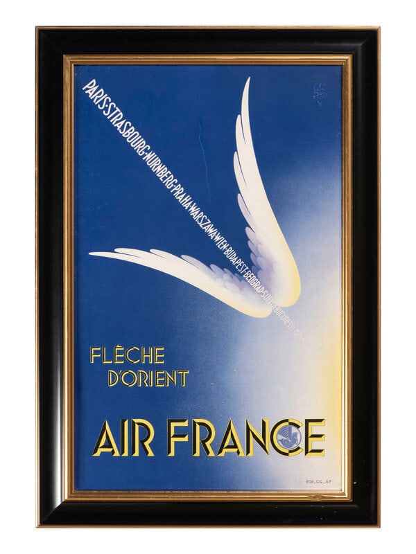 [TRAVEL]. GARRETTO, Paolo Federico, artist. Air France / Fleche D'Orient. 1936.  (1 of 1)