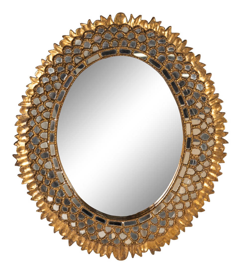 A Spanish Giltwood Mirror (1 of 2)