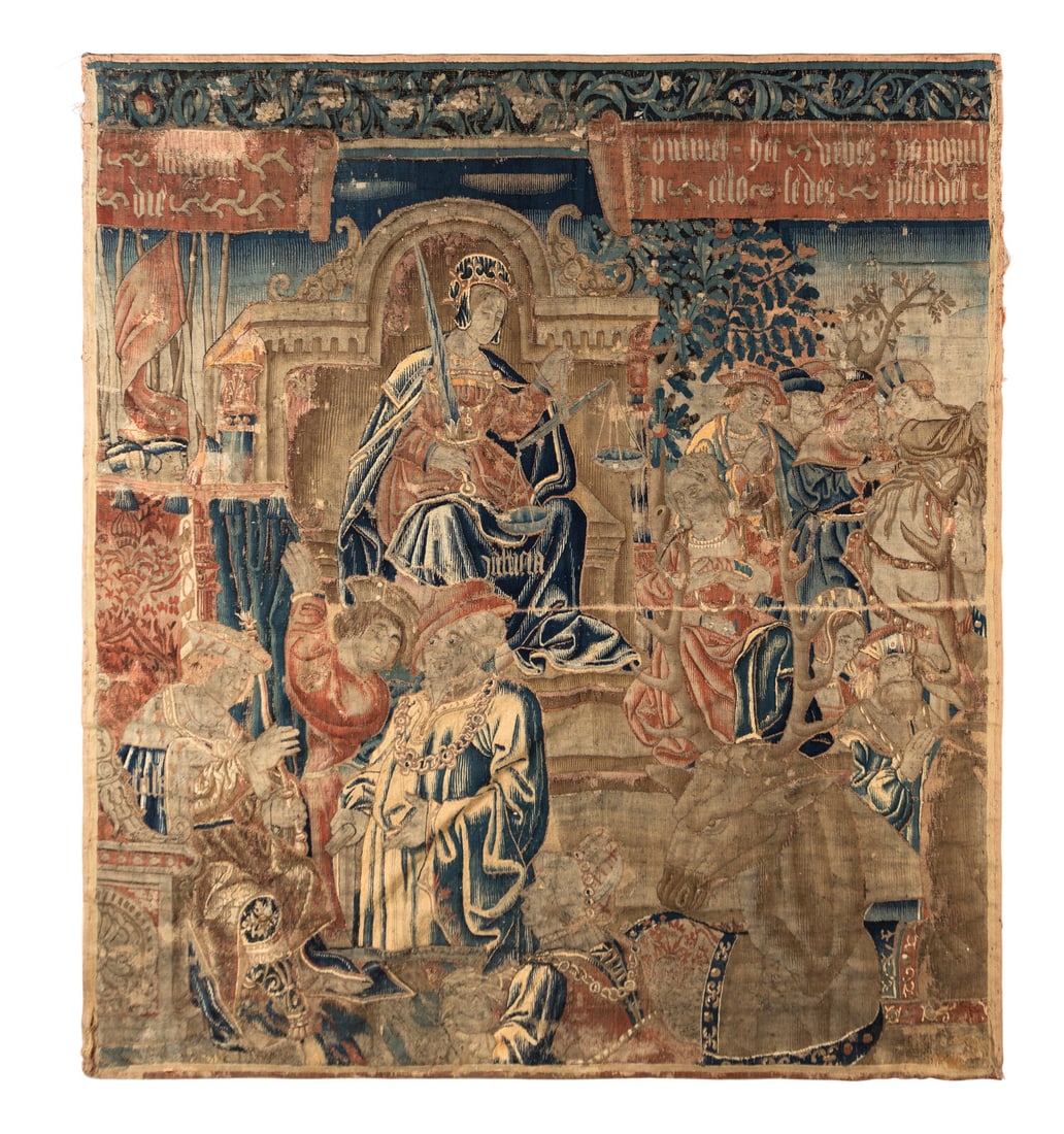 A Flemish Wool Tapestry Depicting King Solomon (1 of 2)