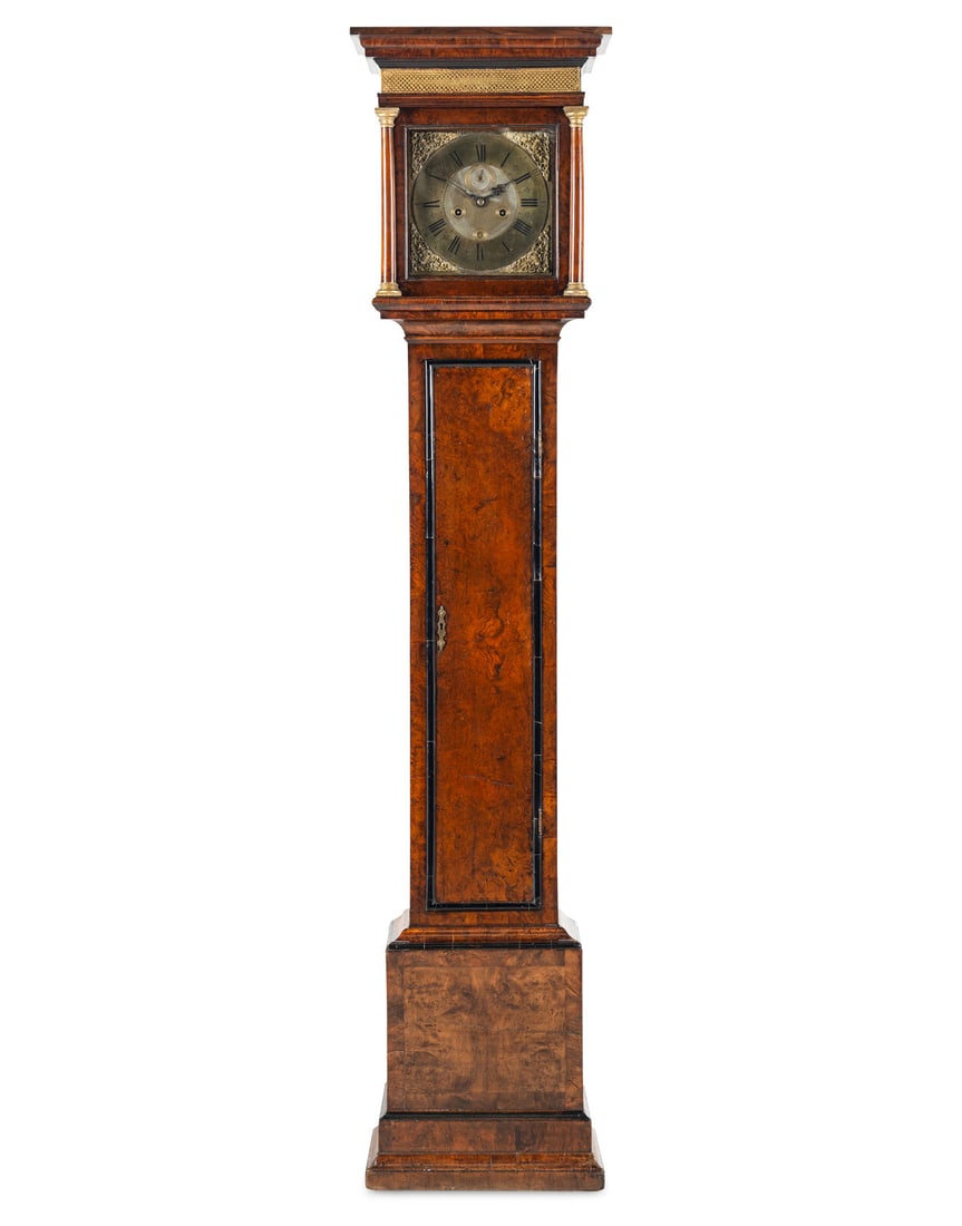 A William and Mary Burl Walnut Longcase Clock (1 of 10)